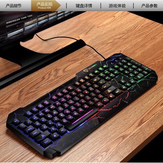 Bàn phím giả cơ DIVIPARD GK60, Kết nối cổng USB có LED 7 màu
