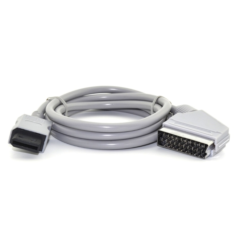 Dây Cáp AV RGB Scart Video TV AV Cho Máy Chơi Game Wii-U Video