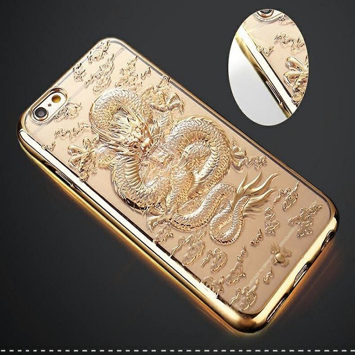 Ốp lưng rồng vàng 4D iphone 6 ,6 plus, 7,7plus
