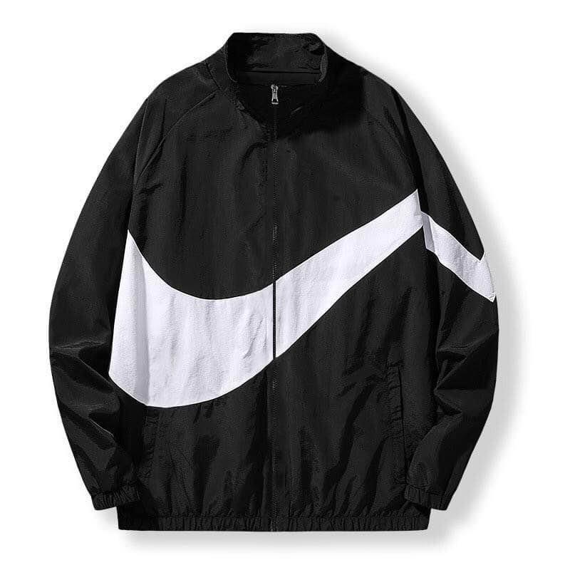 Áo Khoác NIKE Big Logo Form Rộng siêu hot, Jacket Vintage Logo To Vải Dù 2 Lớp cao cấp GenX Fashion AKD-02