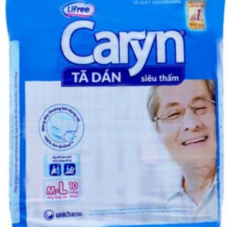 Bỉm/tả dán Caryn M10/M20/M-L10/M-L20/XL10