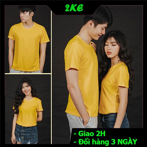 Áo Phông Trơn Nam Nữ, Có Size Trẻ Em - Nhiều màu lựa chọn