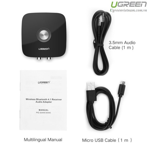 Thiết bị nhận Bluetooth 4.1 Music Receiver cho loa, amply chính hãng Ugreen 30445