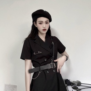 [ORDER] Váy đen kèm thắt lưng