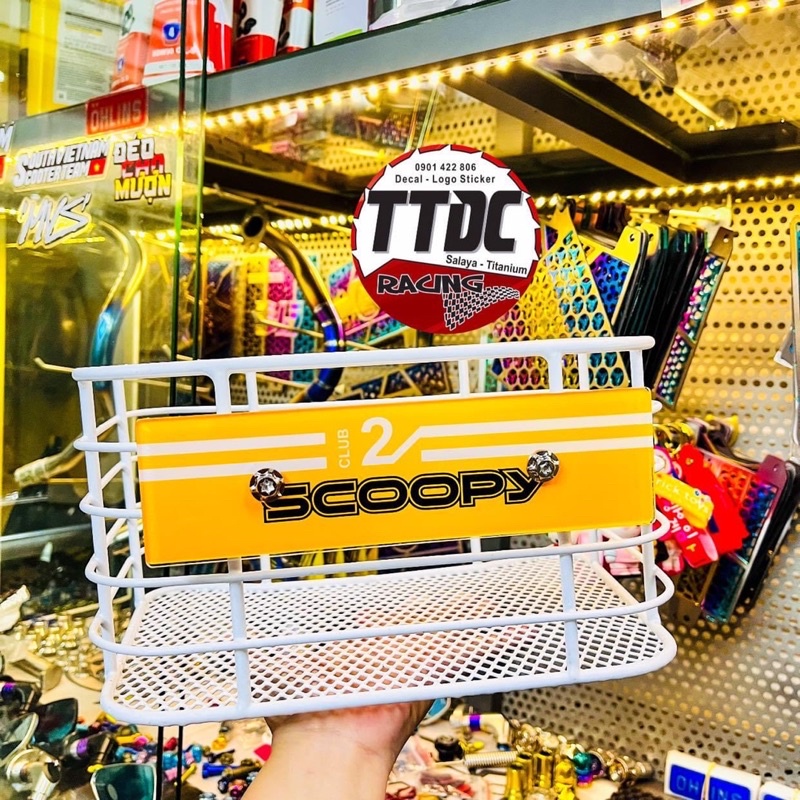 Rổ Scoopy Tặng kèm bảng tên mẫu 12Club 2022 Vàng cực đẹp ✌🇹🇭