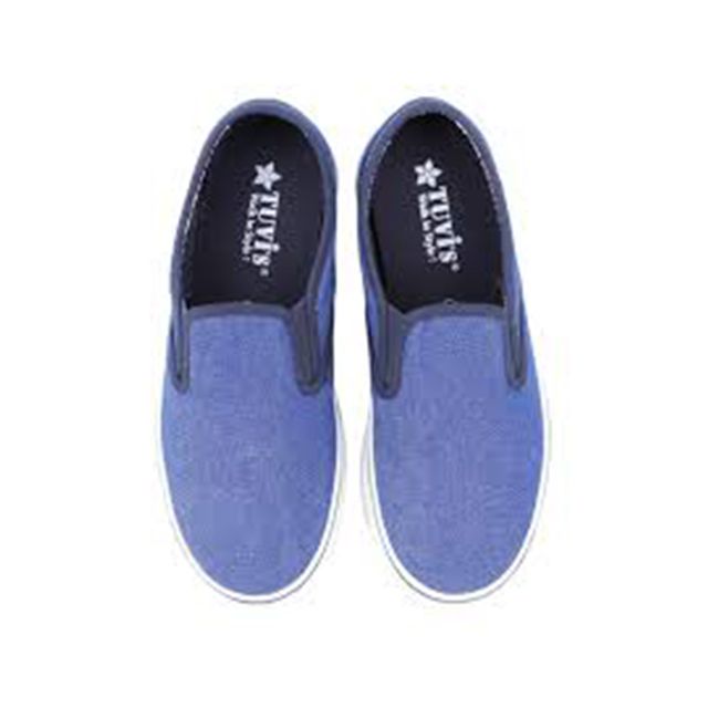 Tuvi’s slip on vải Jean màu Xanh Dương (09-729)