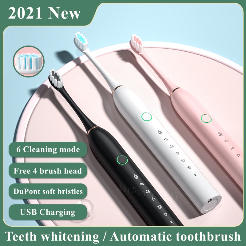 Bàn chải đánh răng điện Sonic X2 pro tự động với lông bàn chải siêu mềm mại