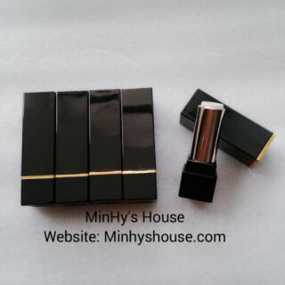 Vỏ son sáp_vuông, đen huyền bí_nguyên liệu làm son handmade