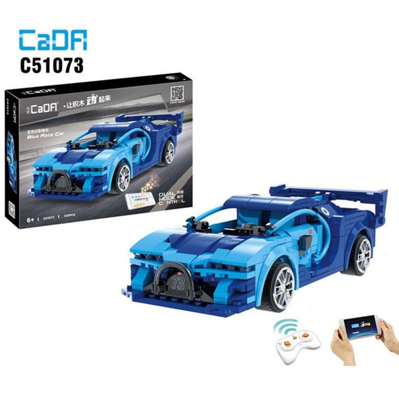 Đồ Chơi Lắp Ráp Xếp Hình Mô Hình Siêu Xe Bugatti Chiron Điều Khiển Từ Xa RC Model C51073 Với 300+ Mảnh Ghép