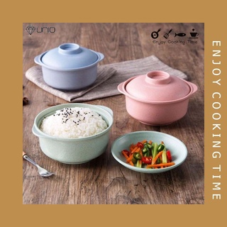 Bát úp mỳ, ăn cơm bằng lúa mạch cho bé size nhỏ 15x8cm