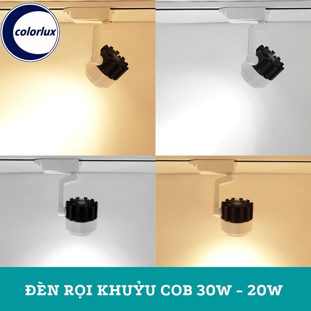 Đèn Rọi Ray Khuỷu COB COLORLUX Cao Cấp Siêu Sáng 30w 20w #denroikhuyu