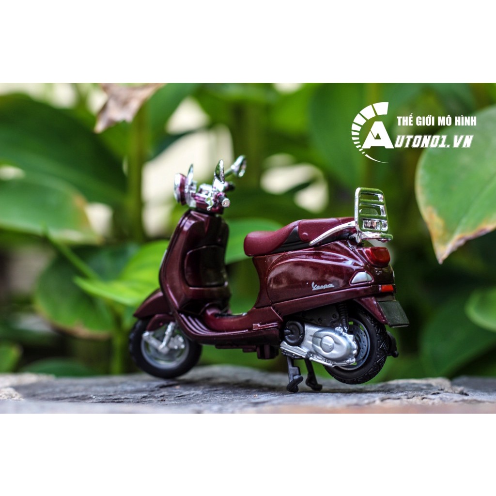 MÔ HÌNH XE VESPA LXV 2013 BROWN 1:18 MAISTO 7070A
