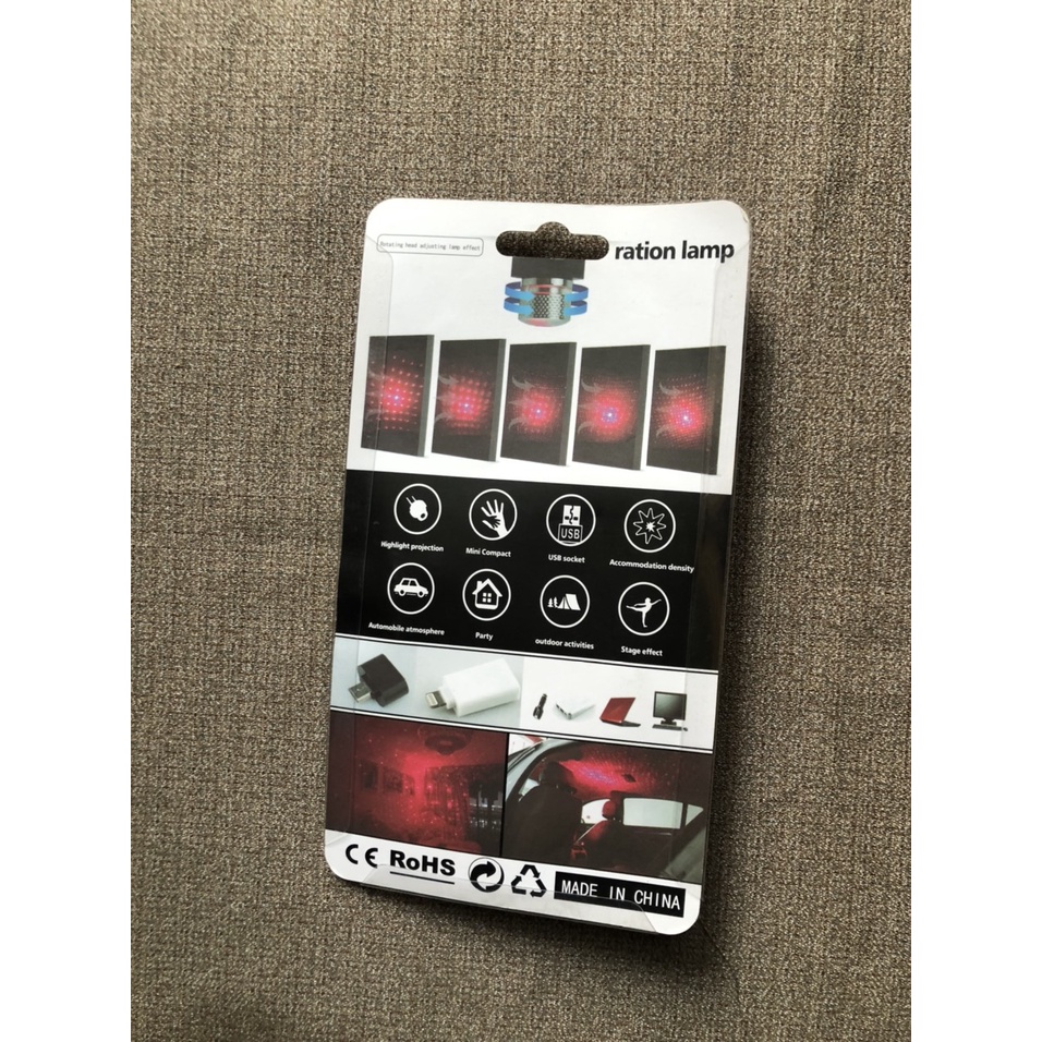 Đèn trang trí laser 5V có thể sử dụng trong phòng khách hoặc trên xe oto sử dụng điện 5V an toàn