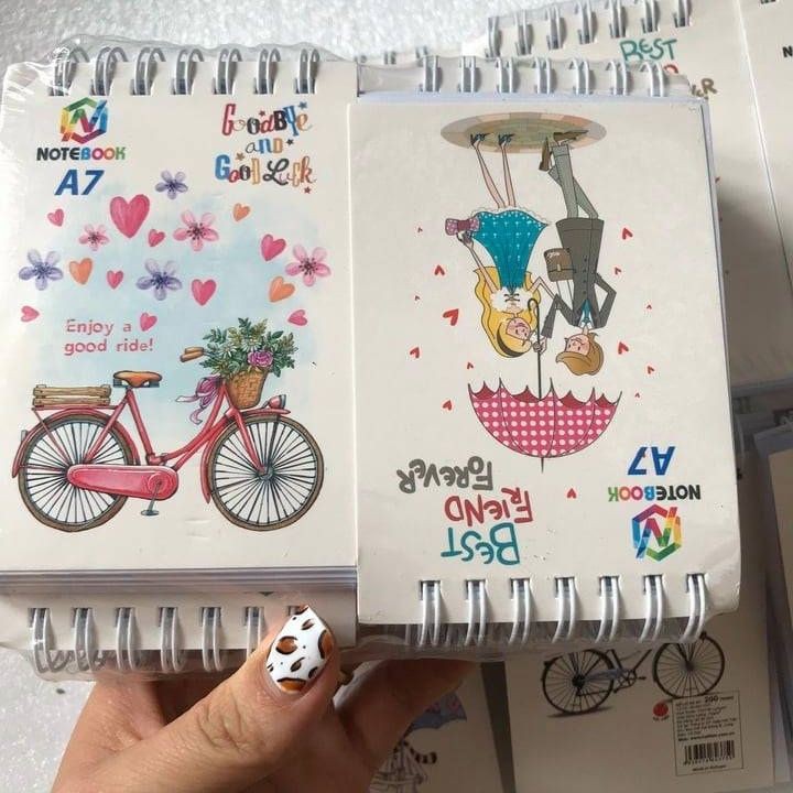 Sổ Lò Xo Sổ Mini Sổ Ghi Chép A7 Tiện Dụng