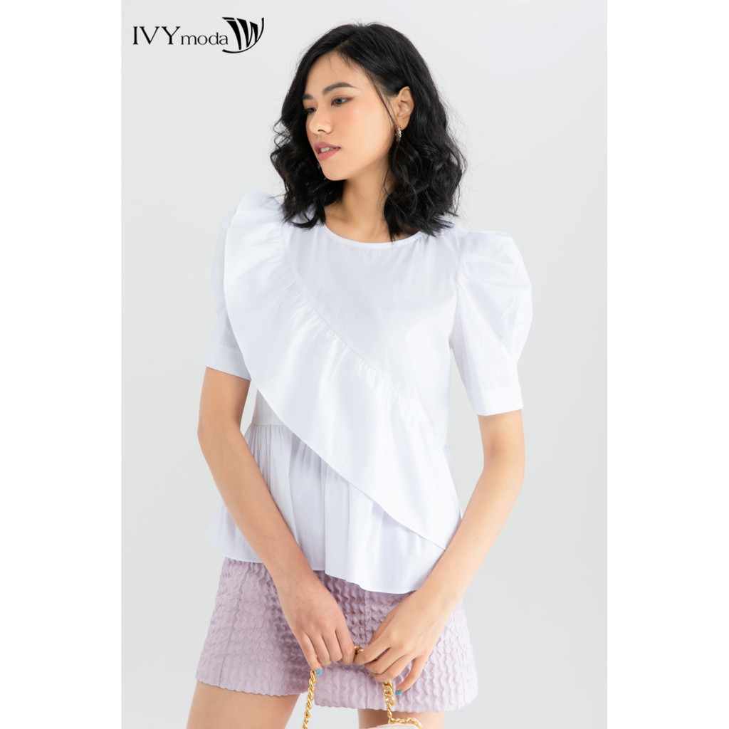 Áo thô nữ kiểu xòe quạt IVY moda MS 16T0036