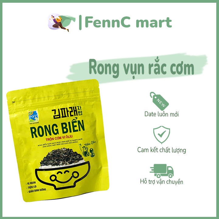 Rong biển rắc cơm Hà Quốc rong biển ăn liền dầu Oliu Hae Cho Rang 40G FENNC