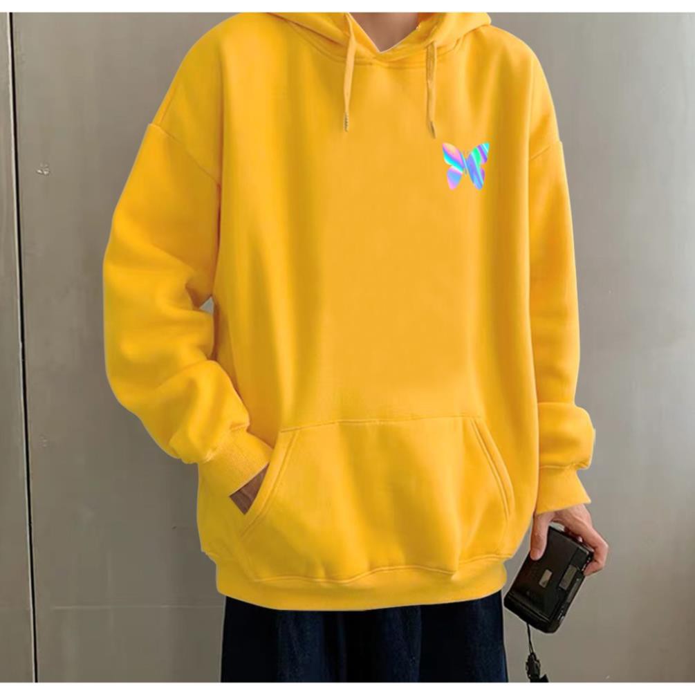 Aó khoác nỉ Hoodie phản quang Con bướm, Áo khoác nỉ nam nữ họa tiết ngực cá tính - PQ08KN | BigBuy360 - bigbuy360.vn