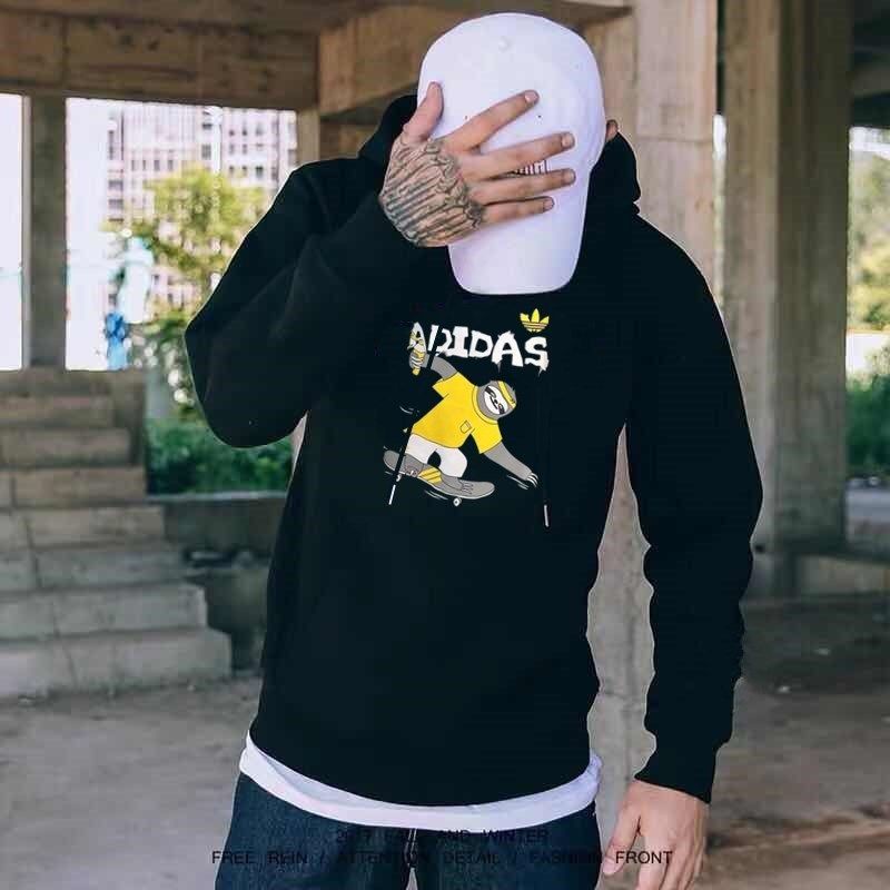 Áo thun Sweater Adidas tay dài kiểu hoạt hình trẻ trung năng động