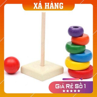 [XẢ HÀNG GIÁ GỐC] Đồ chơi Bộ Xếp Tháp Cầu Vồng (Cỡ Đại)