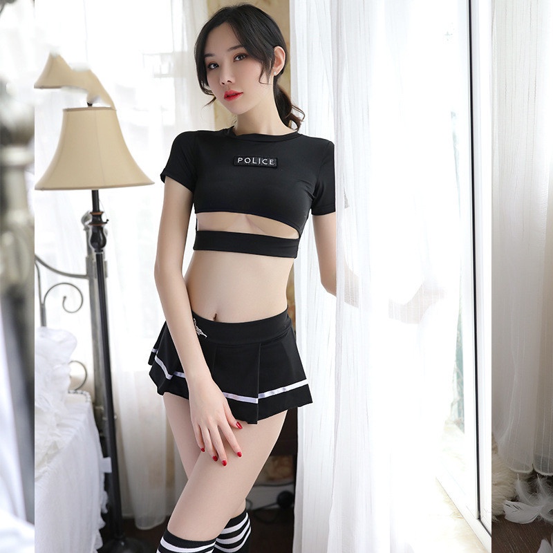 Cosplay cảnh sát sexy đồ ngủ hóa trang nữ police hở ngực gợi cảm BIKI HOUSE N702 - HCM - Giao Hỏa Tốc