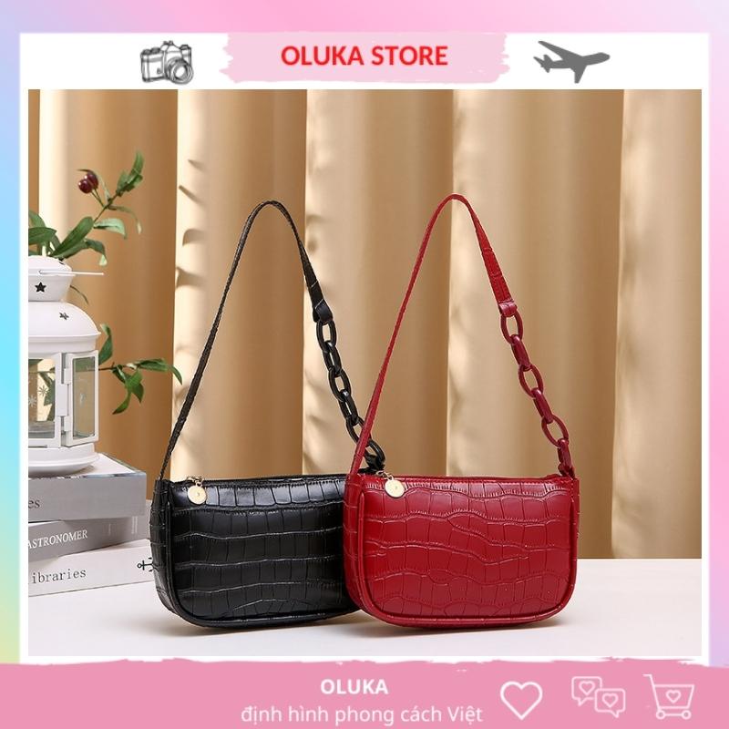 Túi đeo vai đeo chéo nữ da đẹp dáng thuyền cao cấp hothit phong cách Hàn Quốc OLUKA STORE TĐV052