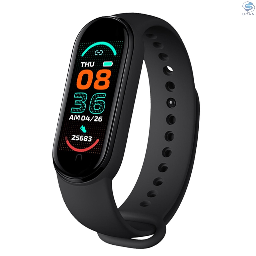 Đồng hồ đeo tay thông minh UCAN M6 chống nước màn hình màu 0.96in IP67 theo dõi sức khỏe kèm phụ kiện