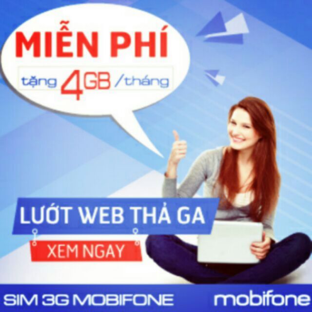 Sim 4G miễn phí 48G trong 1 năm ko giới hạn dung lượng