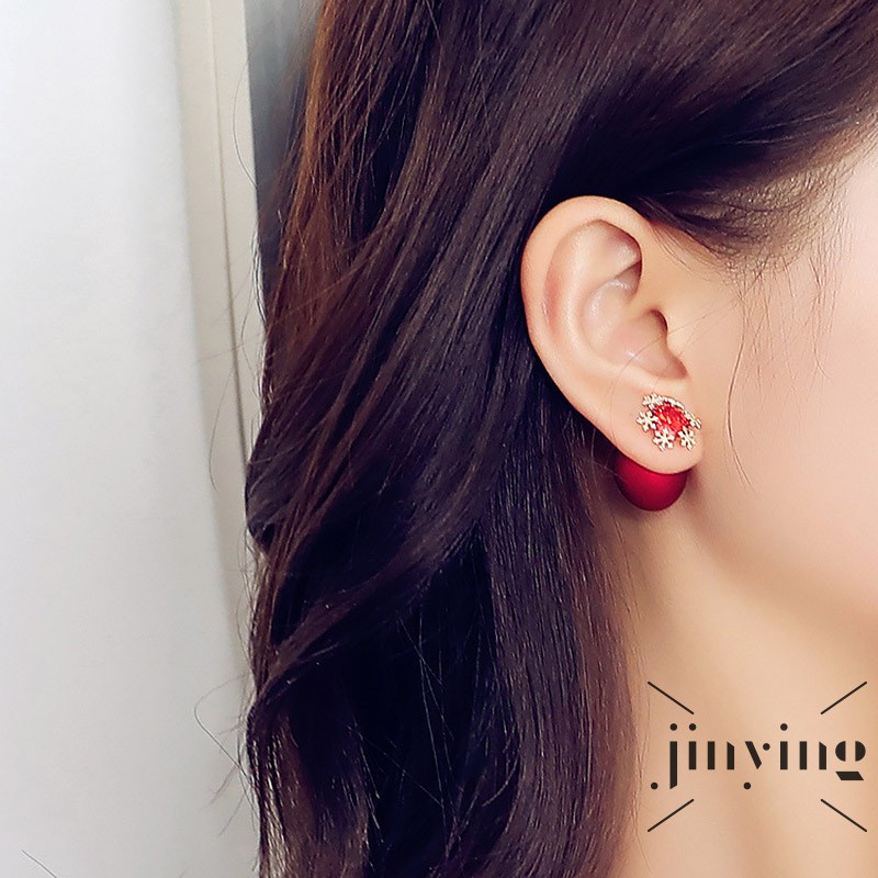 Bông tai GETNOIVAS đính đá thanh lịch thời trang cho nữ