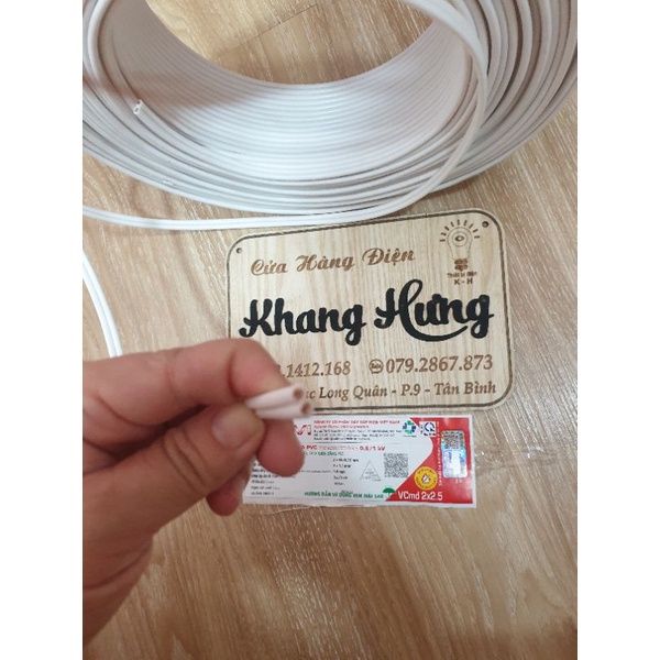 Dây Cáp Điện Đôi CADIVI - VCMD 2x2.5 mm, bán lẻ theo mét