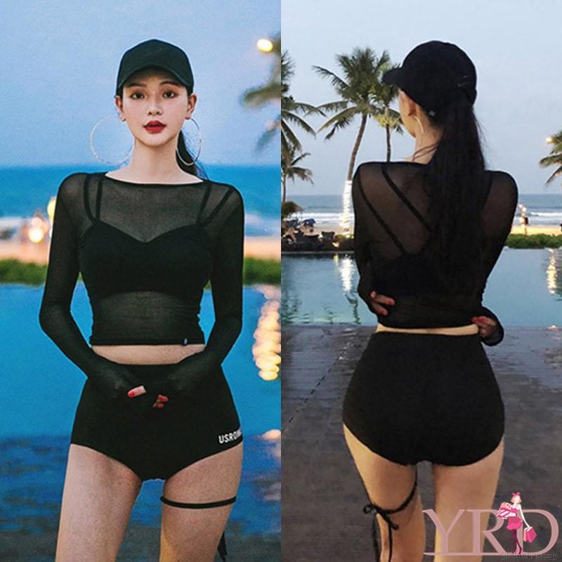 Đồ bơi lưng cao thiết kế xẻ quyến rũ cho phái nữ | BigBuy360 - bigbuy360.vn