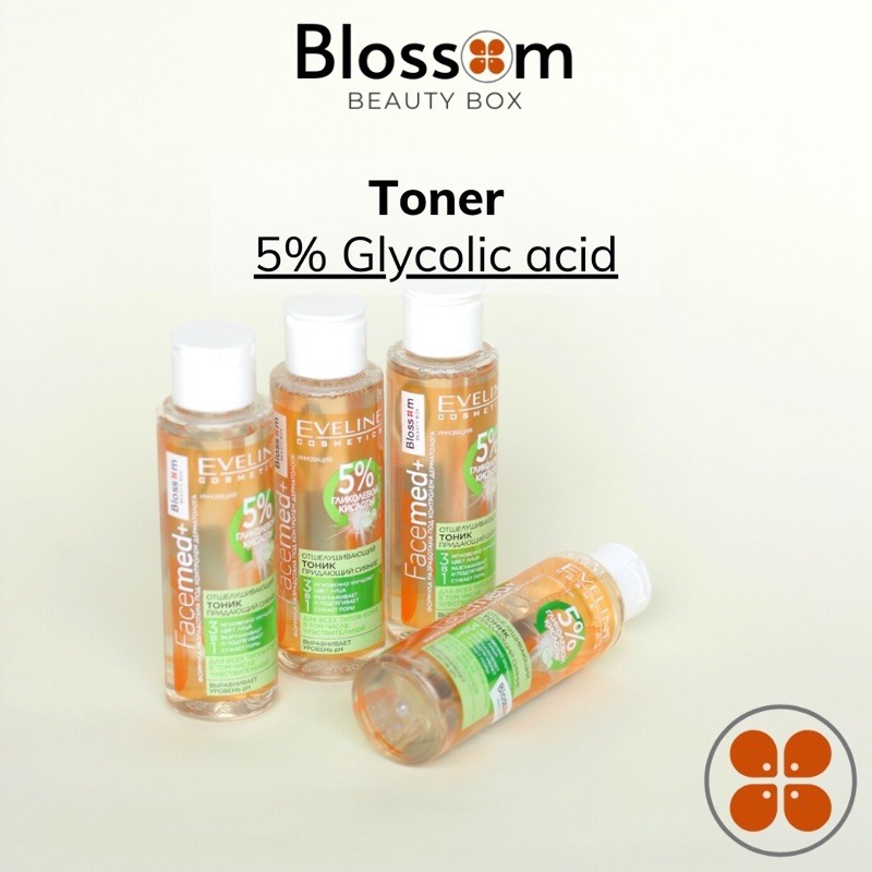 Nước hoa hồng Toner Eveline 5% glycolic acid 110ml | BigBuy360 - bigbuy360.vn