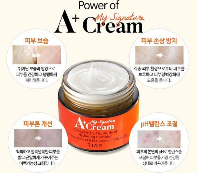 KEM DƯỠNG TRẮNG DA TIAM MY SIGNATURE A+ CREAM 50ML