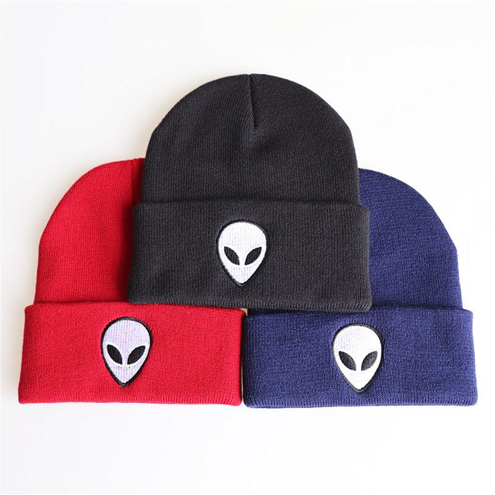 Mũ Beanie Unisex In Hình Người Ngoài Hành Tinh Phong Cách Hip Hop