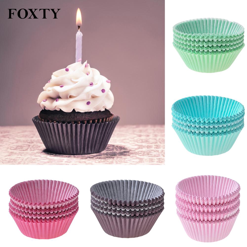 Set 100 Giấy Gói Bánh Cupcake / Bánh Cupcake / Muffin Diy Dễ Thương Cho Tiệc Cưới / Sinh Nhật