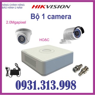 TRỌN BỘ 1 CAMERA HIKVISION 2.0MP  DS-2CE56B2-IPF/  DS-2CE16B2-IPF