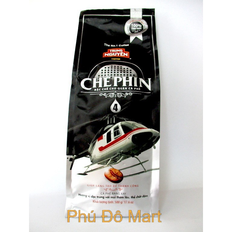 Cà Phê Pha Phin Rang Xay Chế Phin 4 Trung Nguyên - Loại Gói 500g