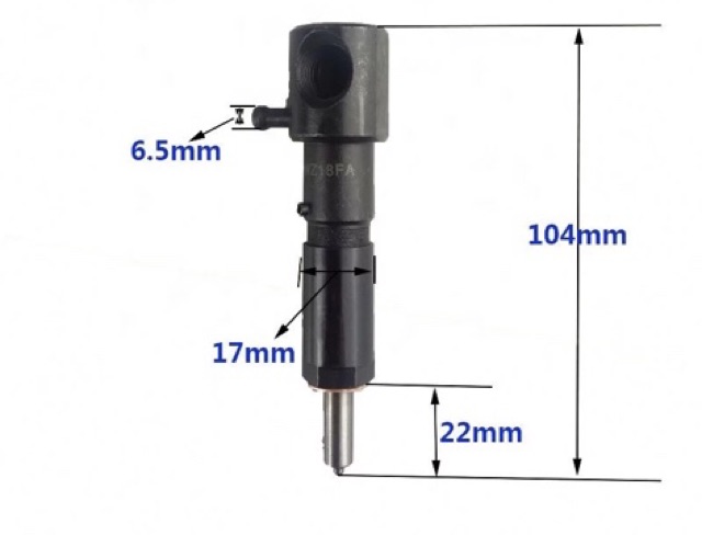 Kim phun nhiên liệu, Béc Phun động cơ 186FA L90 L100 ...