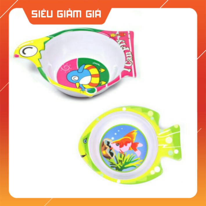 Bát ăn dặm cho bé (nhựa phíp)