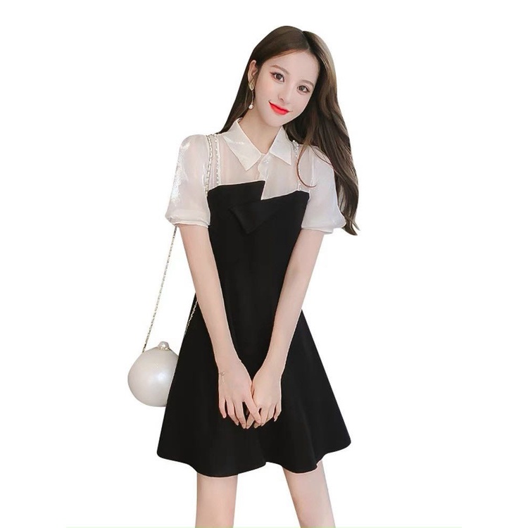 ĐẦM XÒE DỰ TIỆC TIỂU THƯ PHỐI CỔ SƠ MI SIÊU DỄ THƯƠNG