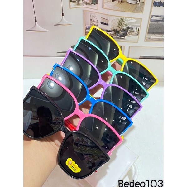 Kính mát cho be  chống UV400, thiết kế mắt tròn dễ đeo, màu sắc thời trang