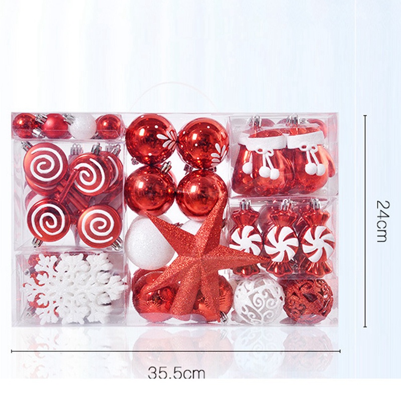 Set 130 Trái Châu Trang Trí Cây Thông Noel