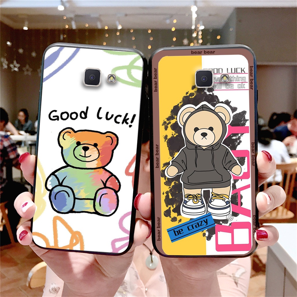 Ốp lưng Samsung J5 Prime / J7 Prime in hình cute, chú gấu thể thao tinh nghịch cực đáng yêu