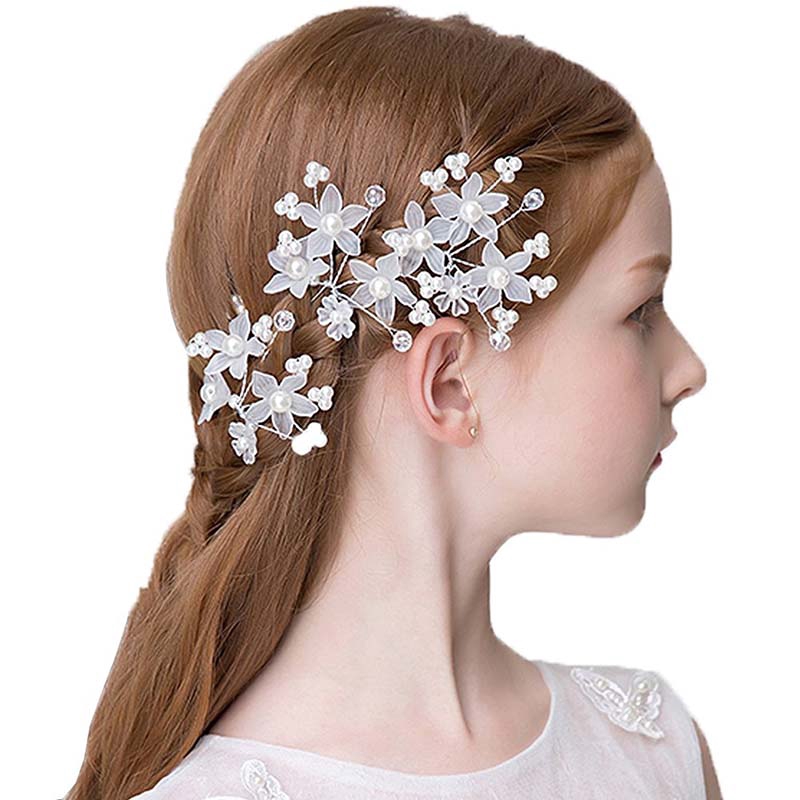 Hair Ornament Formal U Pin 3 Pieces Baby Flower Girl