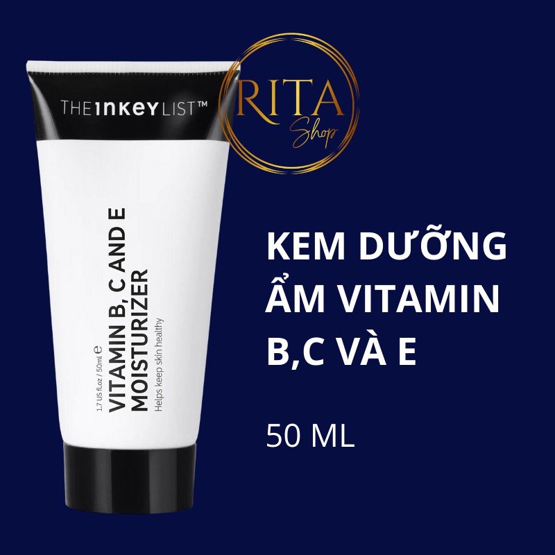 [Bill Mỹ] Kem dưỡng ẩm The INKEY List Vitamin B, C & E Moisturizer 50 ml