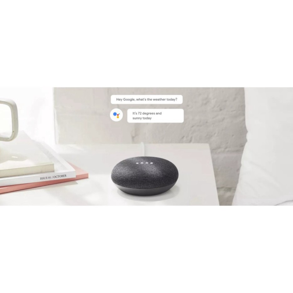 XẢ HÀNG Loa Bluetooth thông minh Google Home Mini - Tích hợp trợ lý ảo Giao ngẫu nhiên màu xám/đen XẢ HÀNG