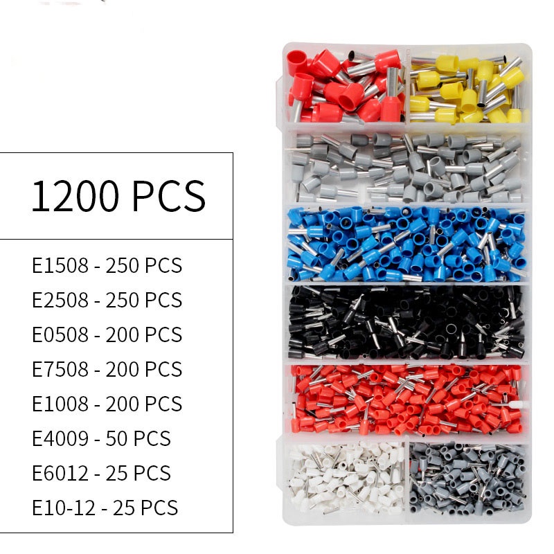 Set 1200 Kẹp Cách Điện Dây Cáp 0.5-10mm