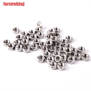 Bộ 50 đai ốc lục giác bằng thép không gỉ m3 / m4 / m5 / m6