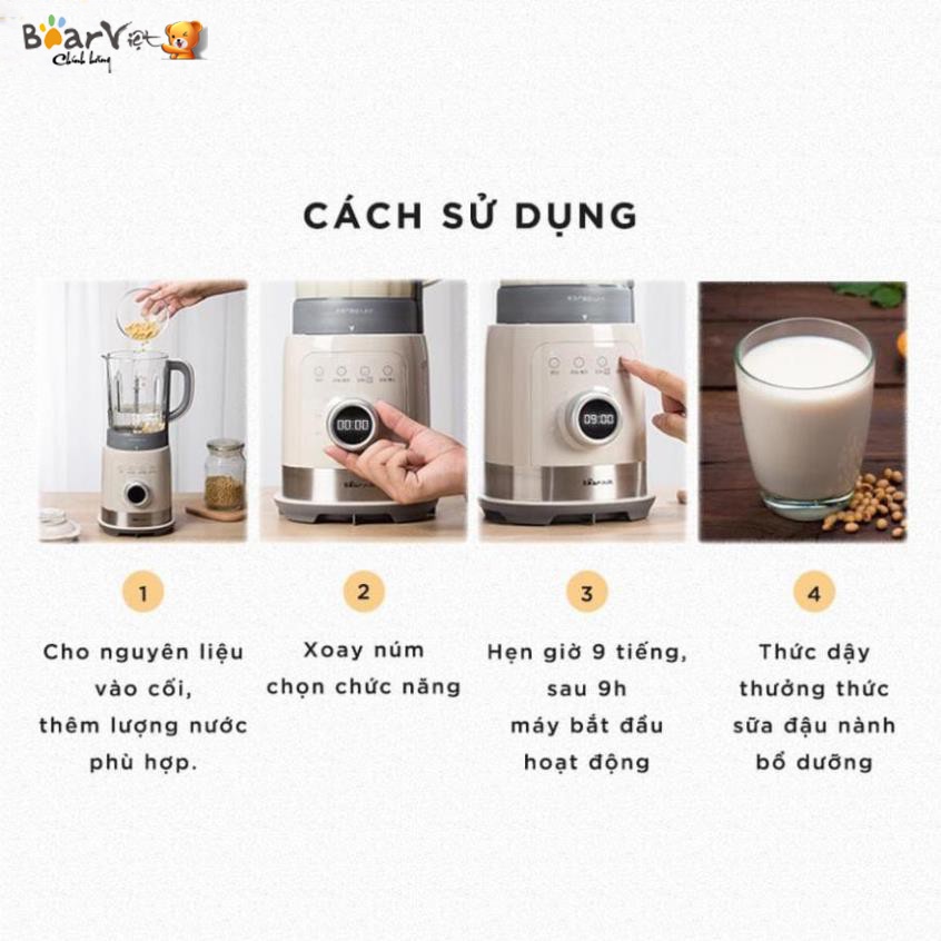 [Hàng Chính Hãng] Máy Làm Sữa Hạt Bear/ Máy Xay Nấu Sữa Đậu Nành - Xay Sinh Tố  PBJ-B10U5