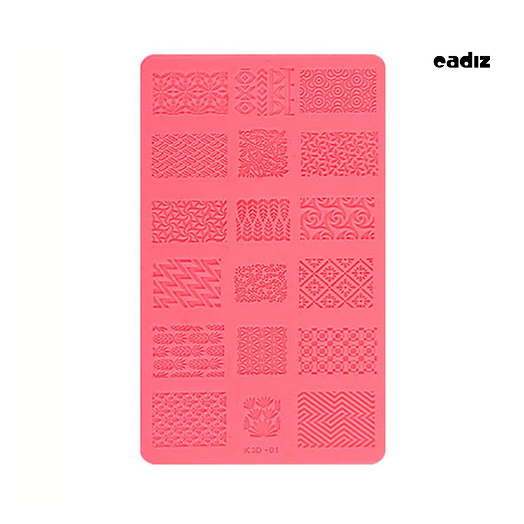 [Hàng mới về] Khuôn silicon tạo họa tiết nhiều màu sắc trang trí móng tay nghệ thuật thời trang dành cho phái đẹp