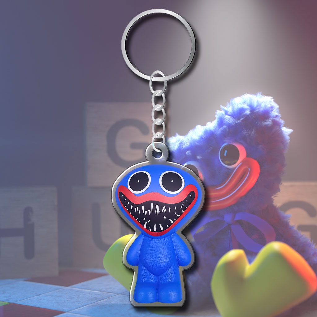 Móc khóa họa tiết Huggy Wuggy From Poppy Playtime dễ thương